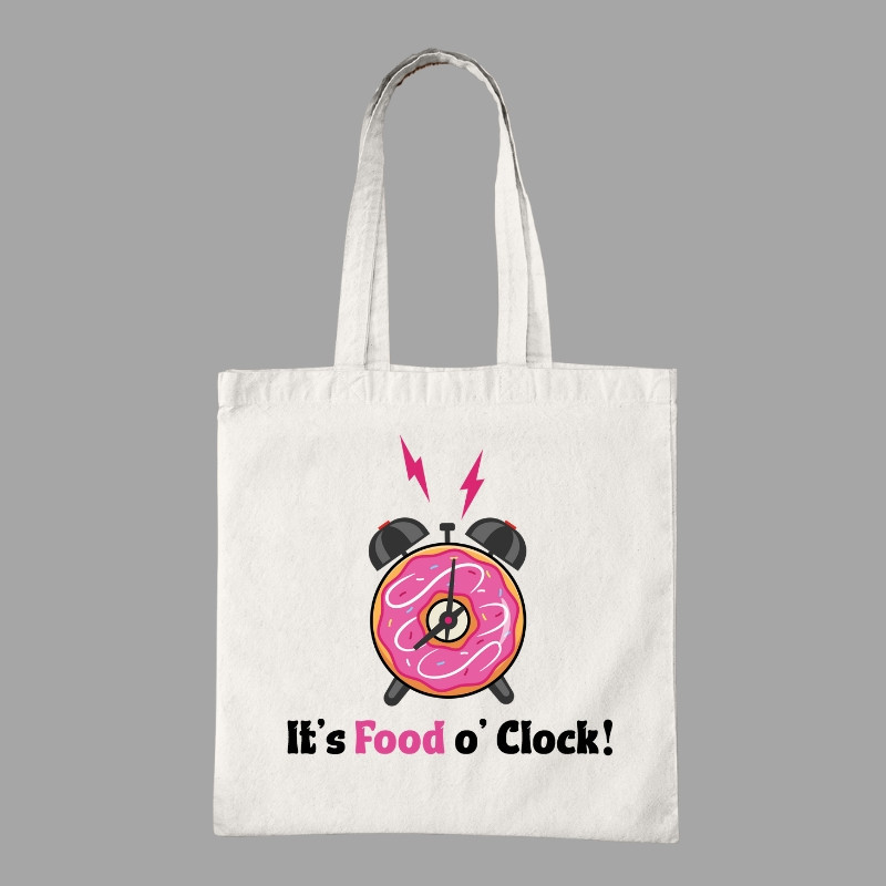 It's Food O' Clock! Tote Bag